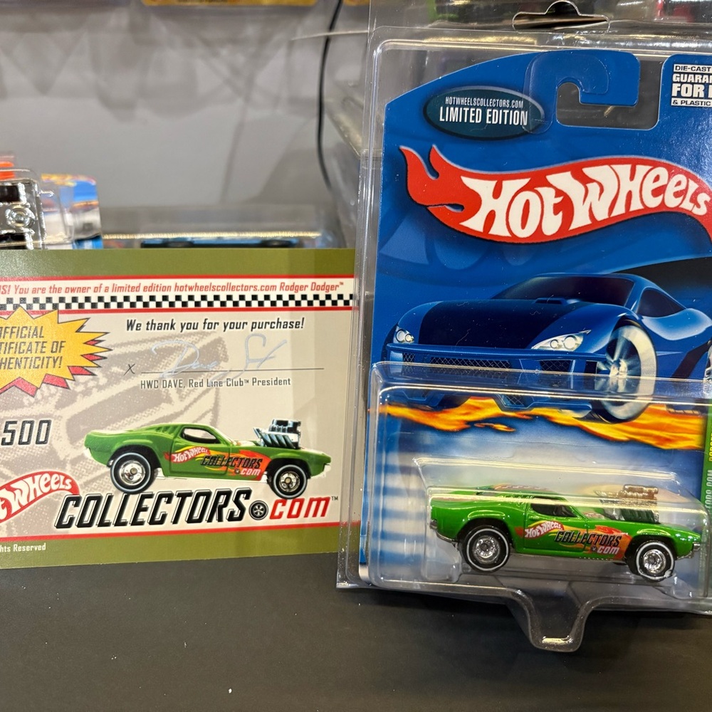 Hot Wheels RLC HWC 2002 "GREEN" Rodger Dodger VHTF Rare 1/1500